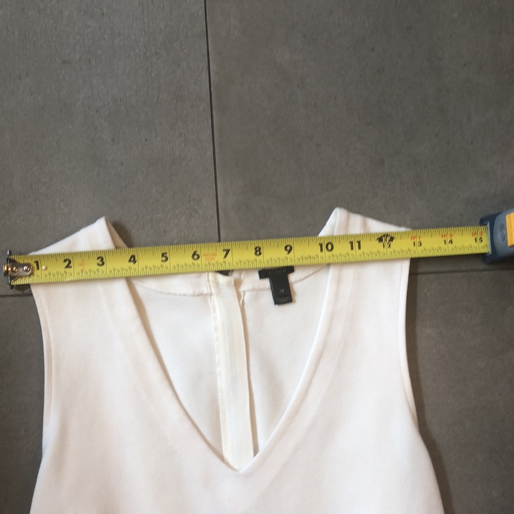 J. Crew Sleeveless Off White Top - Picture 3 of 8